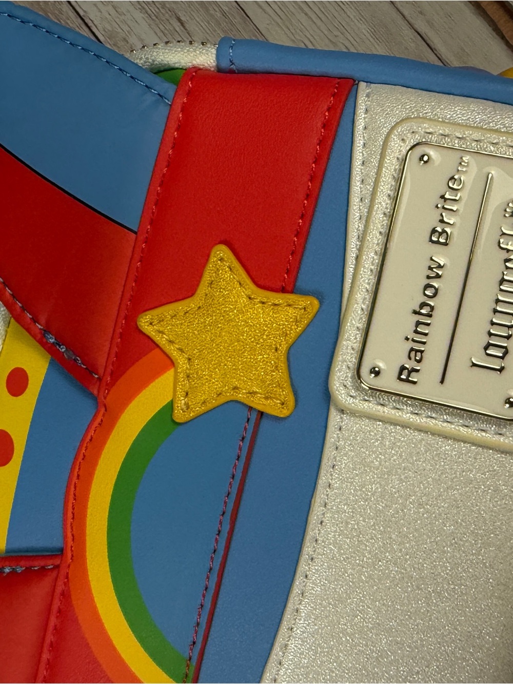 Loungefly Rainbow Brite Backpack by Rainbow - Yellow, Red, Blue, White - Picture 3 of 9